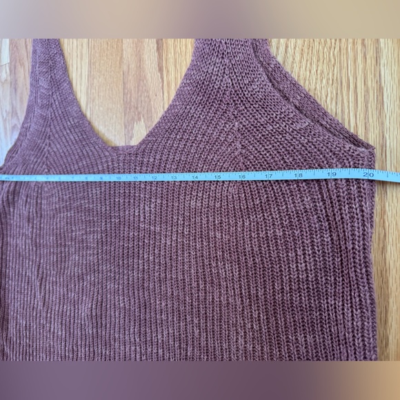 Faherty Rust Knit Tank Top - Picture 7 of 8